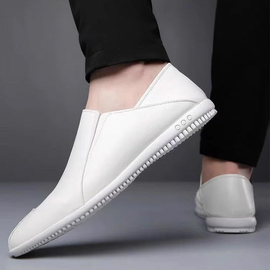 Erkek Yazlık Yumuşak Deri Slip-On Günlük Ayakkabı